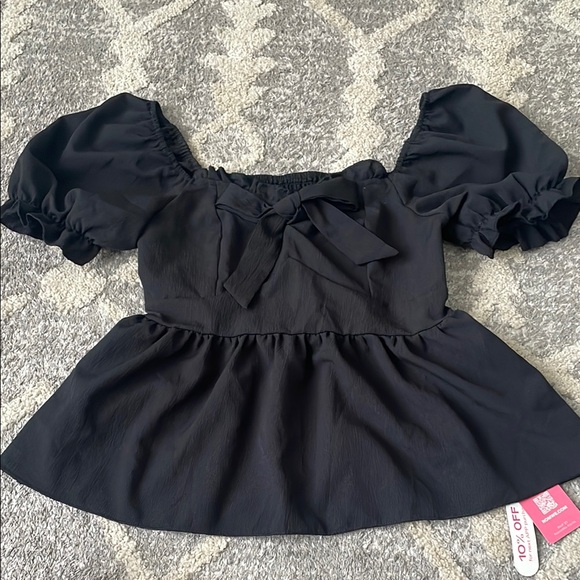 ROMWE Tops - ROMWE Elegant Black Blouse